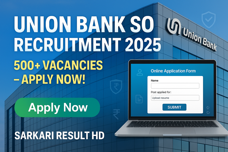 Union Bank SO Recruitment 2025