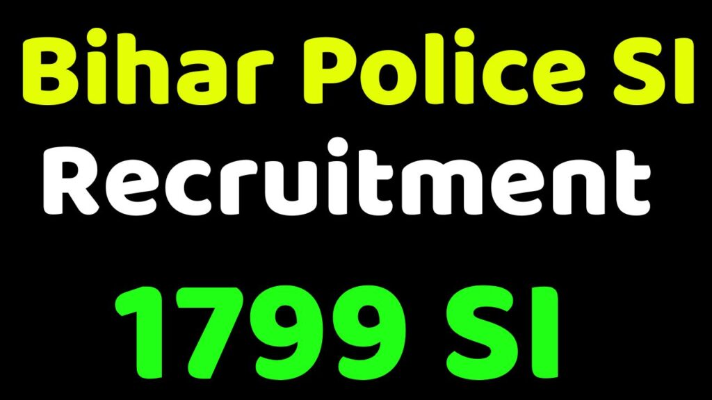 Bihar Police SI Recruitment 2025