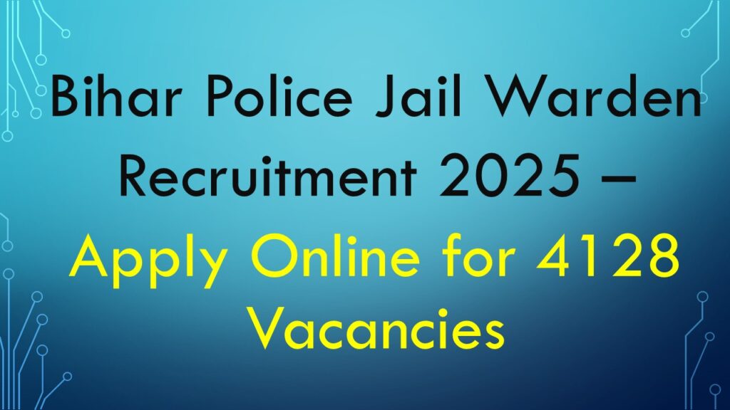 Bihar Police Jail Warden